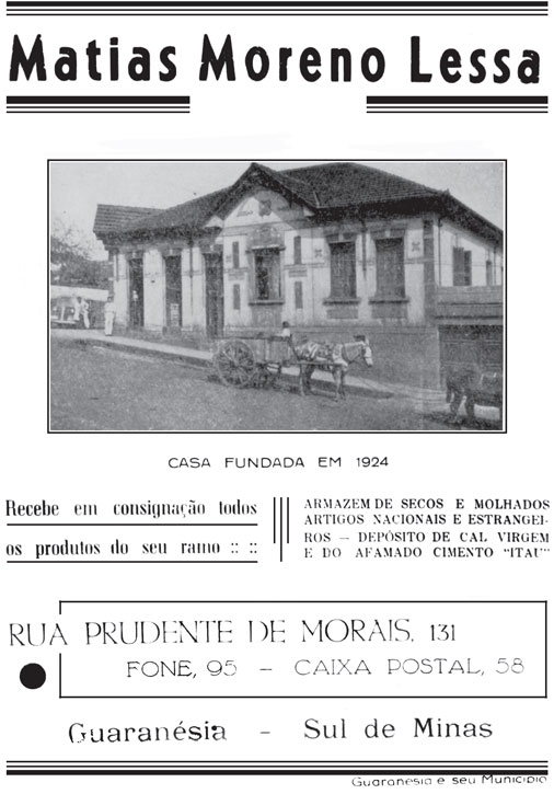 Casa comercial Moreno Lessa, 1946